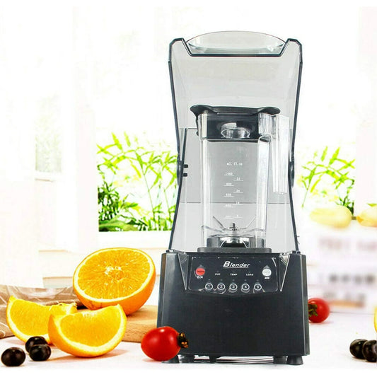 1.8L Soundproof Cover Blender Professional Countertop Blender With Quiet Sound Enclosure 2600W Commercial Smoothie Maker Countertop Blender for Shakes, Fruit Food Mixer Soy milk Juicer Processor