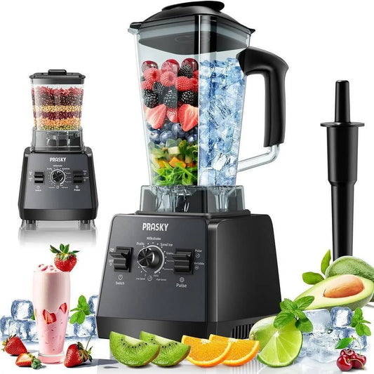 Max.2400Watts/1000Watts Blender and Grinder Combo 25000RPM , Smoothies/Juice/Nuts BUTTER/Food Processor/Kitchen Appliances