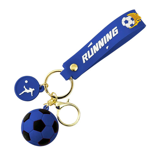 Boys Sports Fan Silicone Football Keyrings for Party Favors, Team Souvenir, Sport Rewards, Event Giveaways